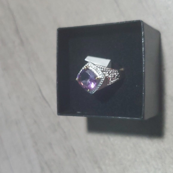 Amethyst ring size 7 - Picture 3 of 4